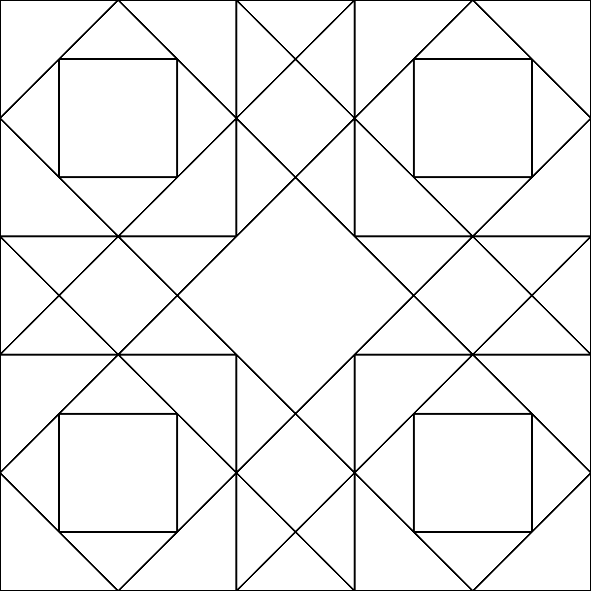 Pattern 50, Josephs Coat barn quilt pattern thumbnail